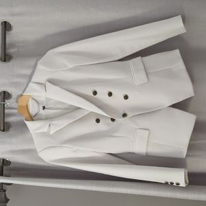 White professional blazer